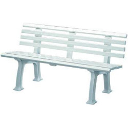 Banc de jardin SYLT 3 places longueur 1500 mm blanc