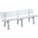 Banc de jardin JUIST 4 places longueur 2000 mm blanc