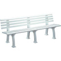 Banc de jardin JUIST 4 places longueur 2000 mm blanc