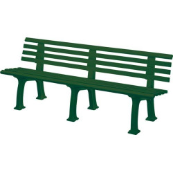 Banc de jardin JUIST 4 places longueur 2000 mm vert