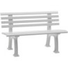 Banc de jardin IBIZA 2 places longueur 1200 mm blanc