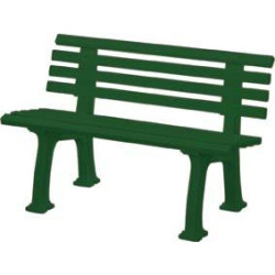 Banc de jardin IBIZA 2 places longueur 1200 mm vert