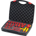 Jeu de clés à douille 1/2 VDE 20 pièces en coffret Wiha