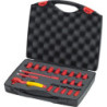 Jeu de clés à douille 1/4 VDE 20 pièces en coffret Wiha