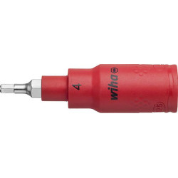 Embout de tournevis 3/8 à six pans creux VDE 6x75mm Wiha