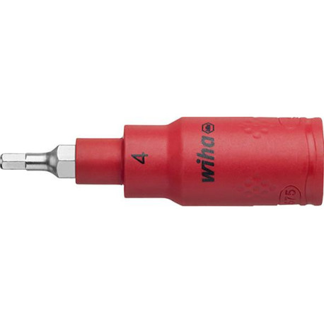 Embout de tournevis 3/8 à six pans creux VDE 6x75mm Wiha