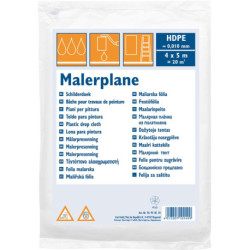 Bâche de protection HDPE 10 my 50 m² - 4 x 12.5 m