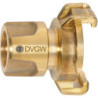 Raccord Geka KTW. En laiton. Douille enfichable et griffe. SB