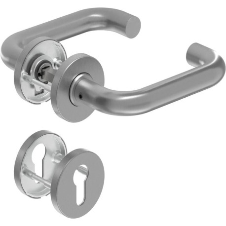 Poignée porte DD-Grt. ER 8 mm Forme U. Ros. PZ Forme en U. Ros. PZ