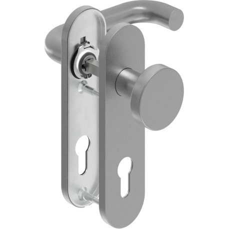 Poignée porte WE-Grt. ER 9 mm RS forme U. Raccord court. FS. PZ Forme en U. Court. FS. PZ
