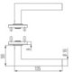 Poignée porte DD-Grt. ER 8 mm forme L. PZ Forme L. PZ