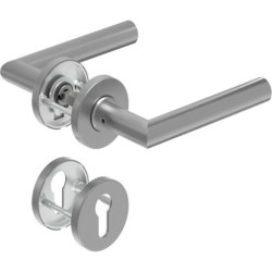 Poignée porte DD-Grt. ER 9 mm en forme de L. FS. PZ Forme en L. FS. PZ