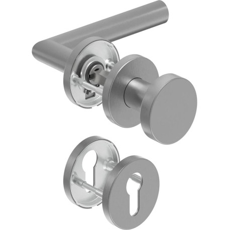 Poignée porte WE-Grt. ER 8 mm LS forme L. PZ forme L. PZ