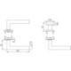 Poignée porte WE-Grt. ER 8 mm LS forme L. PZ forme L. PZ