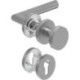 Poignée porte WE-Grt. ER 9 mm LS forme L. FS. PZ forme en L. FS. PZ