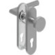 Poignée porte WE-Grt. ER 8 mm RS forme L. Court. PZ forme L. Court. PZ