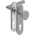 Poignée porte WE-Grt. ER 8 mm RS forme L. Court. PZ forme L. Court. PZ