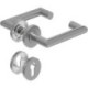 Poignée porte DD-Grt. ER 8 mm en forme de L avec re. PZ Forme en L avec re. PZ