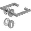 Poignée porte DD-Grt. ER 8 mm en forme de L avec re. PZ Forme en L avec re. PZ