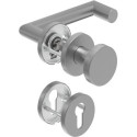 Poignée porte WE-Grt. ER 8 mm RS Forme L avec D.. PZ Forme en L avec. Re. PZ