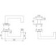 Poignée porte WE-Grt. ER 9 mm LS forme L avec re. FS. PZ L-Form avec Re. FS. PZ