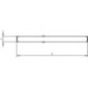Carré porte DD 9 mm TS 86-110Carré porte DD 9 mm TS 86-110