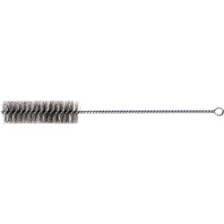 Brosse cylindrique avec oeillet 10 x100/300mm. Fil d'acier ondulé Lessmann