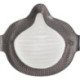 Masque de protection respiratoire 370001 FFP3RD. Lèvre d'étanchéité. emballé individuellement. (Par 8)