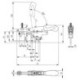 Paire de barres horizontales 6872 Gr.50 avec hauteur de serrage variable AMF