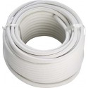 Ligne coaxiale SAT 1.0/4.8 blanc, 100m bobine (Par 100)