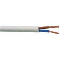 Cable électrique PVC H03VV-F2x0,75mm2, 25m