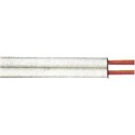 Cable H03VH-H 2x0,75mm2, 25m-Ring, blanc