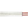 Cable H03VH-H 2x0,75mm2, 25m-Ring, blanc