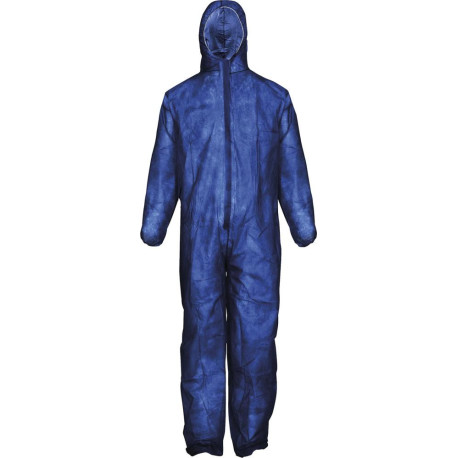 Combinaison de protection. PP. 50g/qm. bleu. Taille XL.