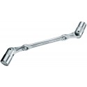 Double clé a douille articulée 13x17mm Gedore