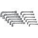 Clé a Double extrémité 6 hexagonales Set de 12 pièces, Argent - Gedore 25PK-012