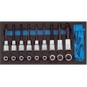 Assortiment d'outils pour servante CT1/3 Tournevis douille de bit Torx, Argent Torx Gedore