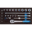 Assortiment d'outils pour servante CT1/3 clé a douille 3/8" Gedore