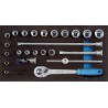 Assortiment d'outils pour servante CT1/3 clé a douille 3/8" Gedore