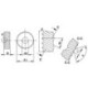 Roue moletée PM BR 45Grad 20x8x6 G7 P1 avec chanfrein QUICK