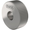 Roue moletée PM AA 20x8x6 G7 P1 avec chanfrein QUICK