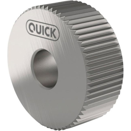 Roue moletée PM AA 15x6x 6A11 G7 P0.8 avec chanfrein QUICK