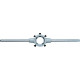 Porte-filière avec vis de serrage, Pour Ø filière x hauteur : 25 x 9 mm, Métrique M7-9 mm, métrique fin M7-9