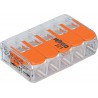 Borne de Compact 5 x 0,2-4qmm transparent