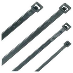 Serre cable nylon noir, 140 X 3,6