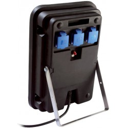 Projecteur de chantier portable avec 3 prises IP44 4 x 36 W Câble H07RN-F 3G1.5 5 m - as-Schwabe 46844 