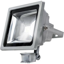 Spot avec détecteur de mouvement 12 W, argent 50 wattsW 230 volts - as – Schwabe