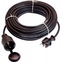 Rallonge en caoutchouc 50 m H05RR-F 3G1,5 noir