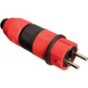 Prolongateur SCHUKO rouge noir