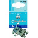 Clips cables métalliques acier-Galv. 5mm a 2Stck. (Par 10)
